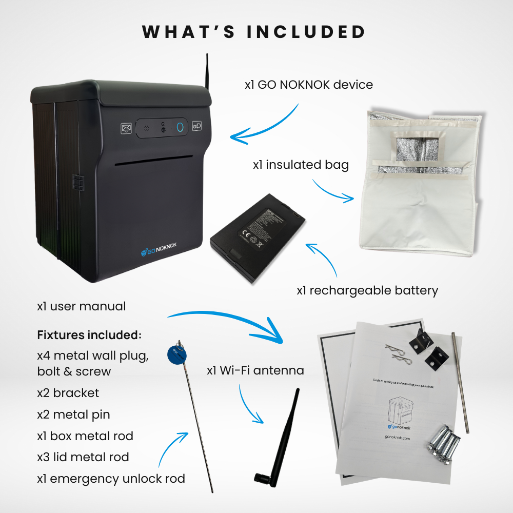 GO NOKNOK AI Smart Parcel Box (Refurbished)